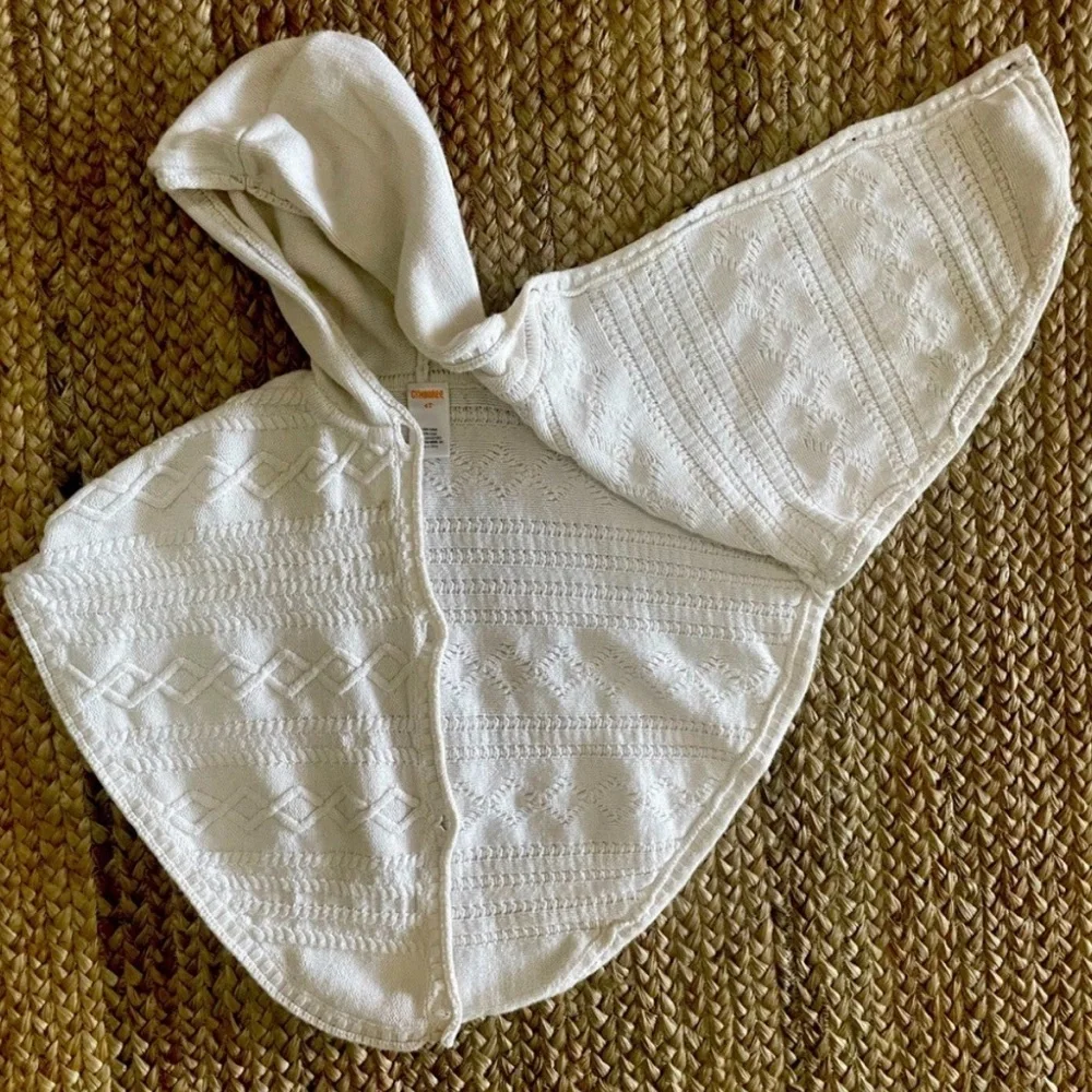 Gymboree Girl’s 4T Boho Sweater Cape Hoodie Poncho